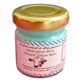 Crema De Sebo De Res Infusionada Con Azul De Metileno Todo Tipo De Piel Día/noche