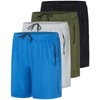 Real Essentials 4 Pack: Men's 7" Athletic Running Quick Dry