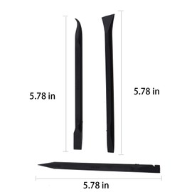 ZHYOHEN 3PCS 6 Inch Length Plastic Squeegee Multi Purpose Scraper Scratch Free Cleaning Tool Disassembling Stick for Removing Label Stickers Grease Paint Candle Wax