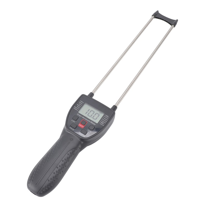 Grain Moisture Meter Tester Portable Digital with Voice Probe 300mm