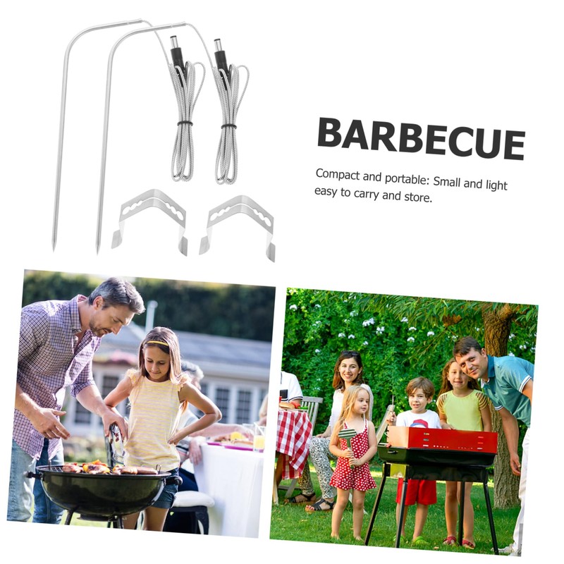 MAGICLULU 1set Barbecue Meat Thermometer Probe Replacement for Accurate Cooking