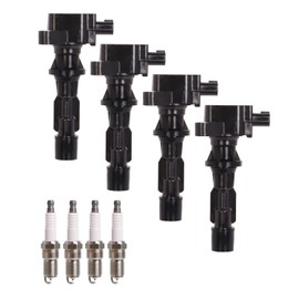 ENA Set of 4 Ignition Coil with 4 Spark Plug Compatible with Mazda 3 CX-7 3 Sport Replacement for UF540