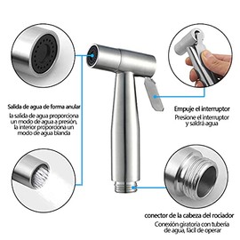 Bidet Pulverizador de acero inoxidable, Rociador para bidé de mano 150cm