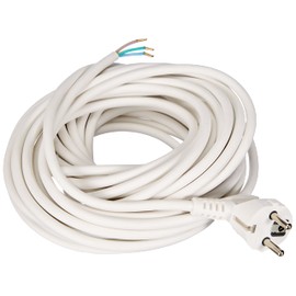 as - Schwabe 70800 Strom connection cable white 10m