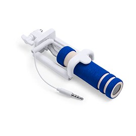 eBuyGB Universal Extendable Handheld Monopod Phone Holder Rotating Selfie Stick (Blue)