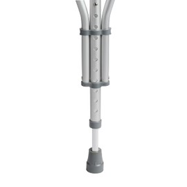 Drive Medical Tall Adult Crutches For Walking With Underarm Pad & Handgrip, 53 to 61 Inches, Grey