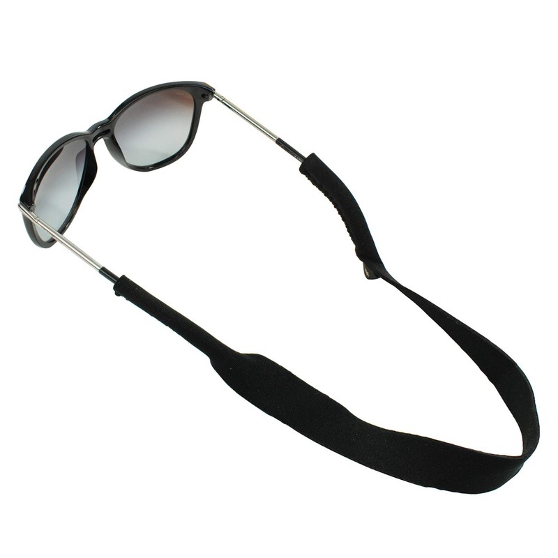 TRIXES Stretchy Black Glasses Strap Sports Band for Sunglasses