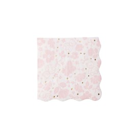 Bonjour Fête - Servilletas de papel grandes de oso rosa claro, servilletas de 3 capas para cumpleaños y día festivo, servilletas de almuerzo de alta calidad, lámina dorada, decoración de mesa de
