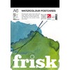 Frisk 23193006 Watercolour Paper Postcard Pad, White, A6