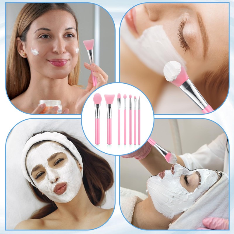 7PCS Silicone Brush Applicator Kit, Resin Brush Applicator UV Resin