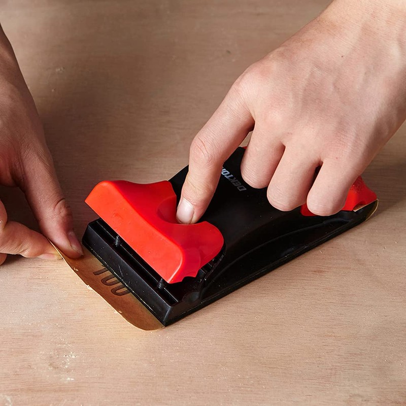 Dekton Hand Sanding Block-Clamping Mechanism To Securely Hold Sanding Paper