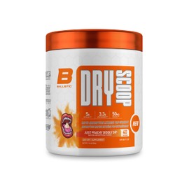 Dry Scoop Ballistic Supps Extreme Pre-Workout for Men and Women, Fast Acting Increased Focus Strength & Energy (Just Peachy Diddly Dip)
