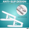 1InTheHome Multi-Purpose Hanger Clips (24 Count) White
