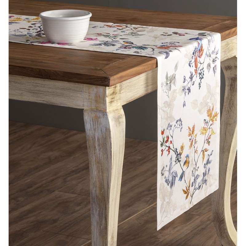 Maison d' Hermine Equinoxe - Beige 100% Cotton Table Runner