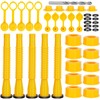 Godboy Gas Can Spout Replacement, Gas Can Nozzle, (5 Kit-Yellow)