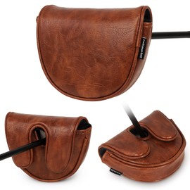 Craftsman Golf Classic Brown Center Shaft Mallet Putter Headcover for LAB OZ.1 MEZZ.1 MAX