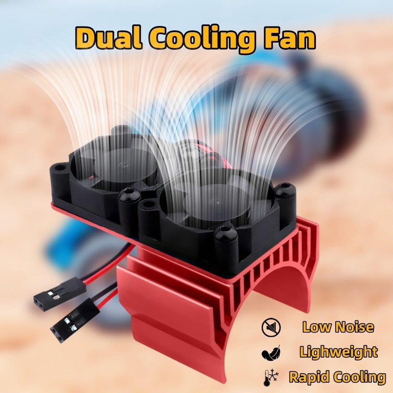 VXL-3s ESC Cooling and Motor Cooling Fan Dual Fan Set,