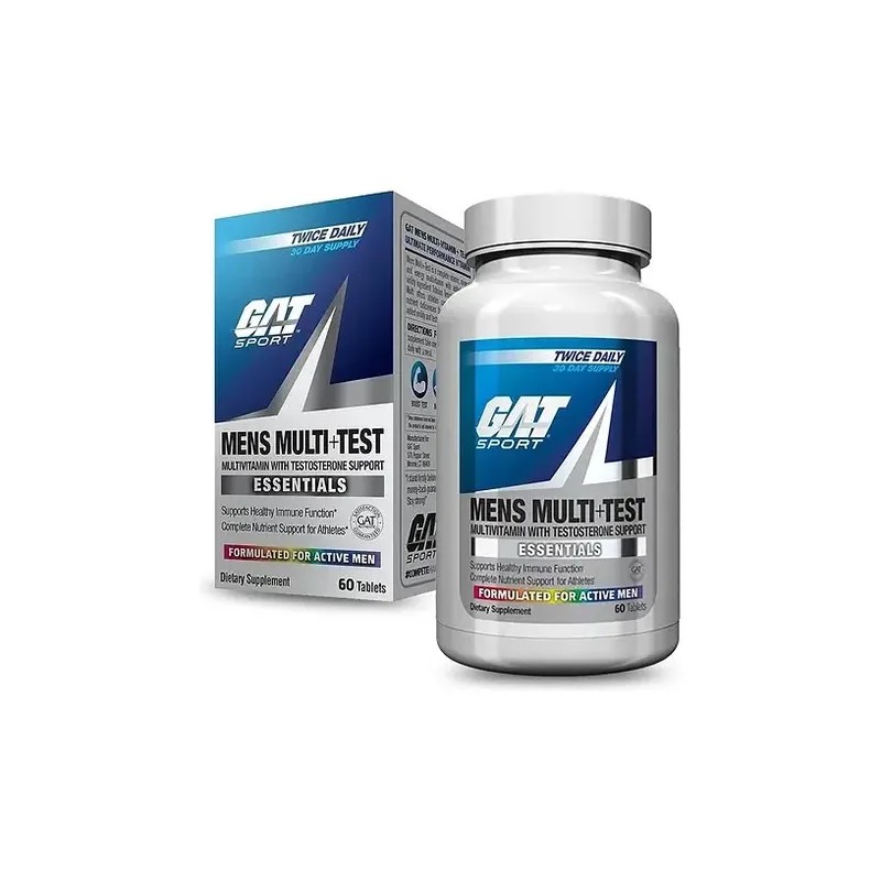 Multivitaminico Gat Mens Multi Test 60 Tabs Sabor Sin Sabor