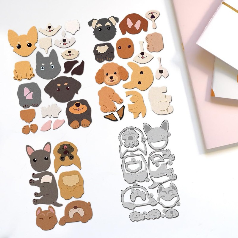 DELORIGIN Dog Cutting Dies Made of Metal Various Breeds Cutting