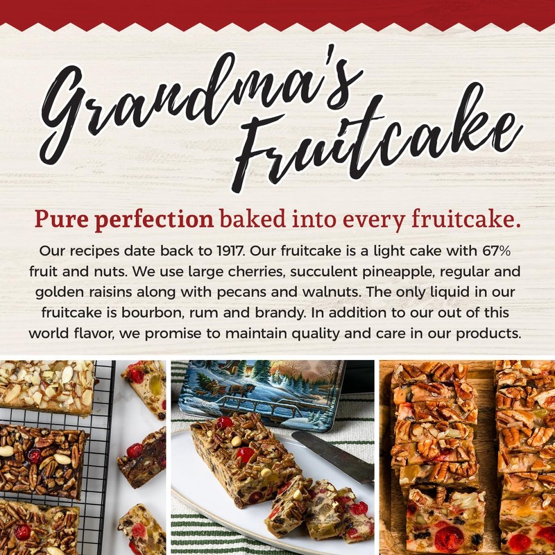 Beatrice Bakery Grandma's Traditional Fruitcake No High Fructose Corn Syrup