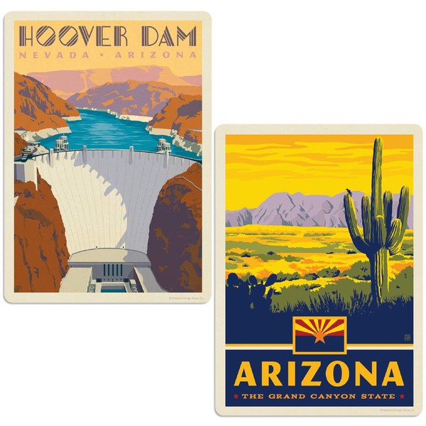 YuanKanJu Anderson Design Group, Inc. Hoover Dam Arizona Sticker Set