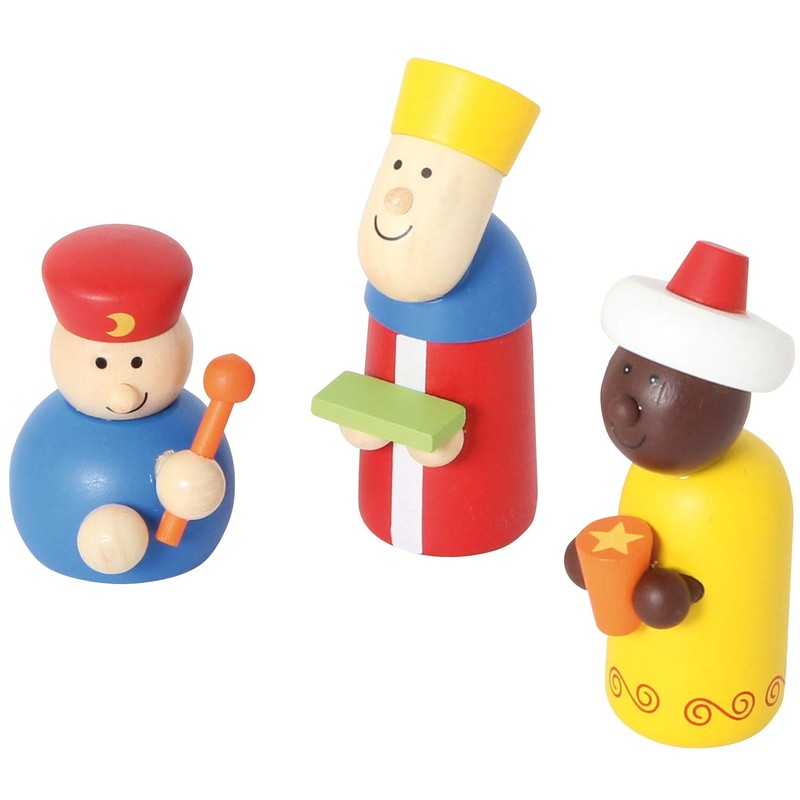 Wooden Christmas Nativity Manger Play Set