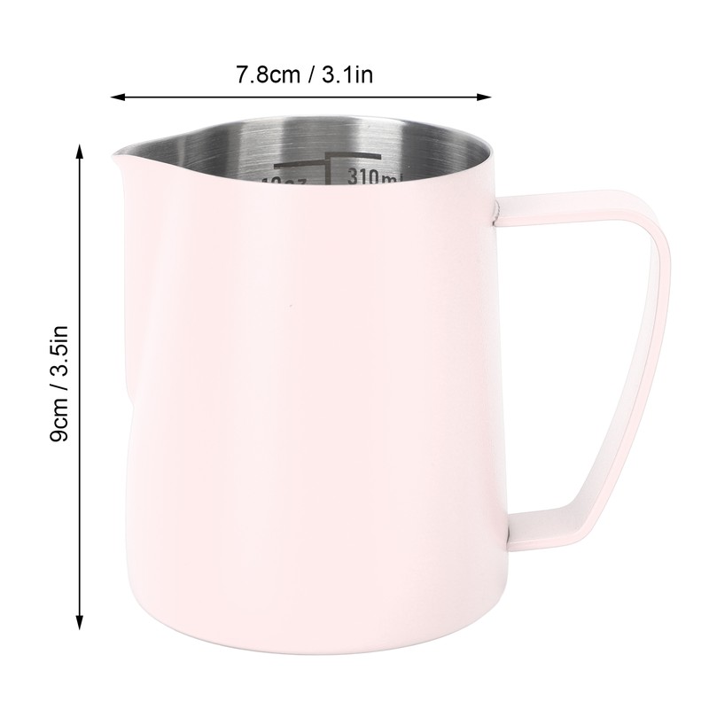 Milk Pitcher Pointed Mouth Frothing Coffee Frother Pot 310ml 304