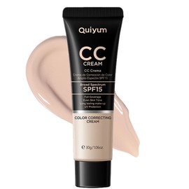 CC Cream with SPF 15 - CC Cream Foundation Colour Correcting Cream, Anti-Redness and Colour Correcting - Lightweight Hydrating Formula - Full Coverage Face Concealer Makeup CC Cream