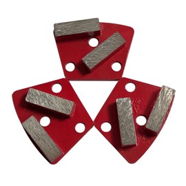 Trapezoidal Diamond Grinding Discs for Iron Horse, Warrior, XtremePolishing & ASL Grinders, 30/40 Grit, Medium Bond, Set of 3PCS