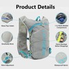 Running Hydration Vest, Adjustable Unisex Reflective Vest, Lightweight and Breathable