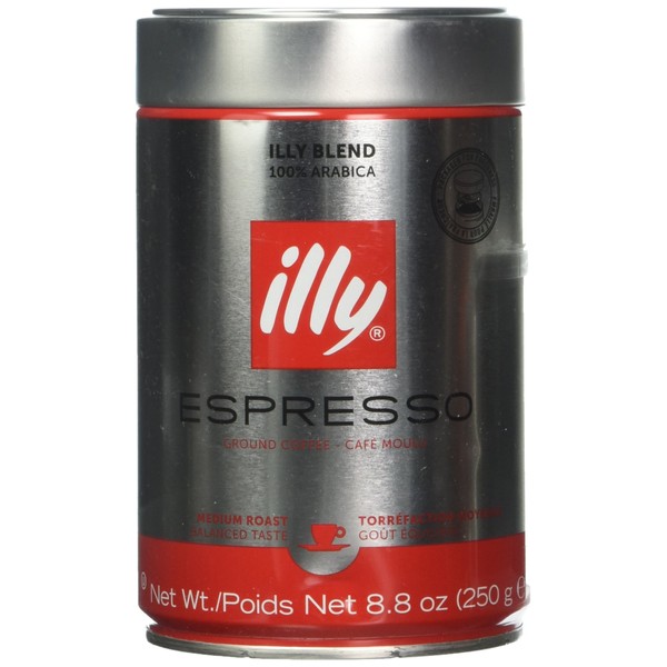 ILLYCAFFE COFFEE GRND NORMALE FINE, 8.8 OZ (pack of 6)