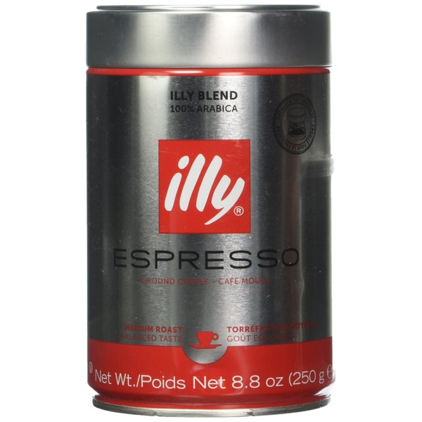 ILLYCAFFE COFFEE GRND NORMALE FINE, 8.8 OZ (pack of 6)