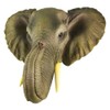Wonder World African Elephant Head Mount Wall Statue Mini Bust 9 in.