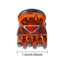 Qufiiry Qufiiry 30PCS Mini Hair Clips, Small Hair Clips, Mini Claw Hair Clips, Small Hair Clips for women with Storage bags, Non-slip Hair Catch for Women Girl's Hair Black and Brown