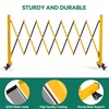 YITAHOME Metal Expandable Mobile Barricade, 8FT Folding Security Gate, Retractable