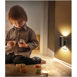 LED Night Lights Plug into Wall, Dusk to Dawn Sensor,5-300LM Adjustable Brightness, Soft White 3000K,Dimmable Night Lights for Kitchen,Hallway Bedroom,Stairs, 2 Pack