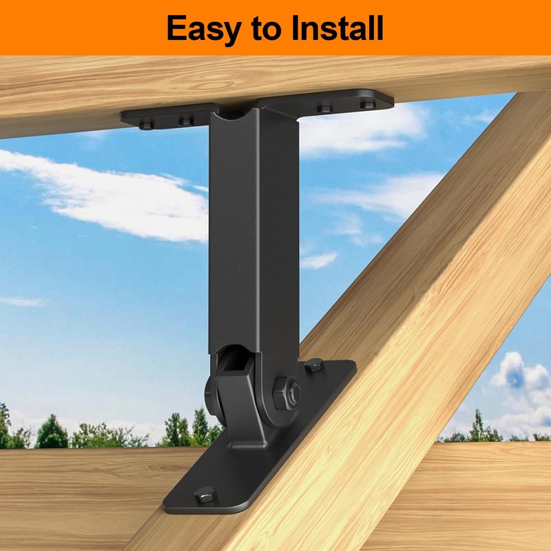 Heavy Duty Roof Riser Brackets Kit, TROPTOLKY Adjustable Angle Pergola