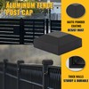 VIVIDA Aluminum Fence Post Caps 2" x 2", Black Metal