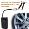 Air Pump Adapter Portable Tire Inflator Electric Air Compressor Adapter