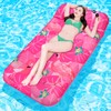 IVENRXIU Pool Floats Adult, 74'' X 37'' Oversized Inflatable Pool