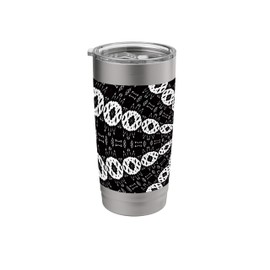 Starlight Speeding Mid-Century Pattern White On Black Stainless Steel Insulated Tumbler