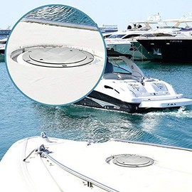 Salty Reef Marine Hardware Boat Deck Plate Made from Heavy Duty 316 Marine Grade Stainless Steel (5 Inch)