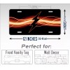 SignsAndTagsOnline.com Black Flash Lighting License Plate Dark Lighting Bolt Thunderbolt