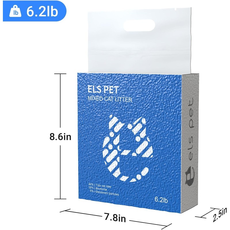 ELS PET Clumping Cat Litters 2 Packs, Strong 3 in