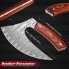 ROCOCO Pizza Cutter Ulu Knife – Full Tang Mezzaluna Rocker