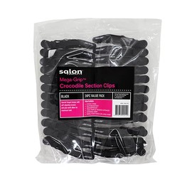 Cricket Mega Grip Crocodile Clips, Black (Pack of 24)