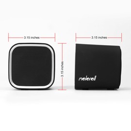 moloroll Computer Speakers for Desktop PC, Laptop, Mac, USB Powered, Small Wired 2.0 Channels Dual Stereo Clear with Bass Less Distortion