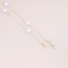 Cimenexe Bohemian Layered Pearl Choker Necklace Gold Pearl Station Bead