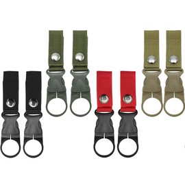 8Pcs Bottle Hanging Buckle Clip - Heavy-Duty Outdoor Water Bottle Holder with Adjustable Strap, Secure Carabiner Keychain for Camping, Hiking, Travel, Sports