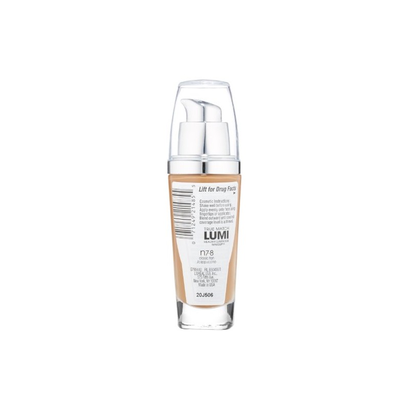 L'Oreal Paris True Match Lumi Healthy Luminous Makeup, N7-8 Classic